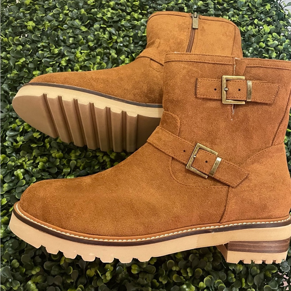 SALE! DEFECTIVE! Corkys Receipts Cognac Boots SIZE 10 NEW